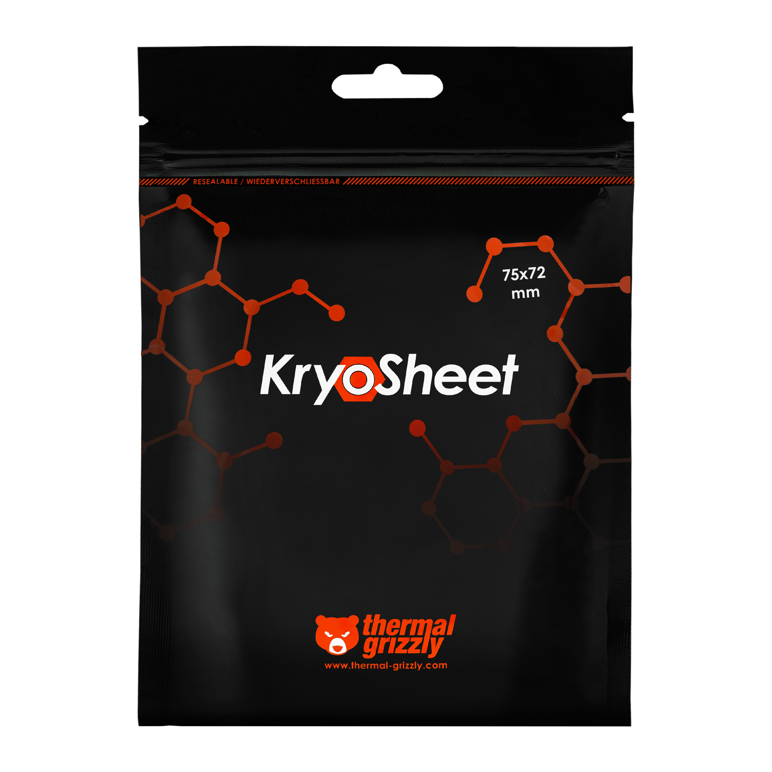 Thermal Grizzly KryoSheet Wärmeleitpad - 75 x 72 x 0,2 mm