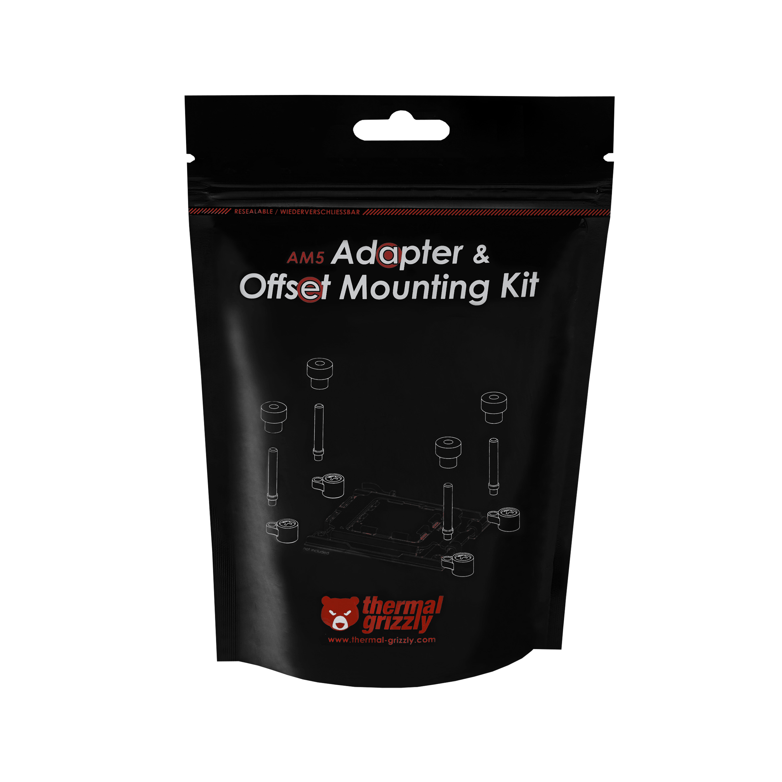 Thermal Grizzly AM5 Adapter Offset Mounting Kit For CPU Cooler thermal-grizzly-am5-adapter-offset-mounting-kit-for-cpu-cooler