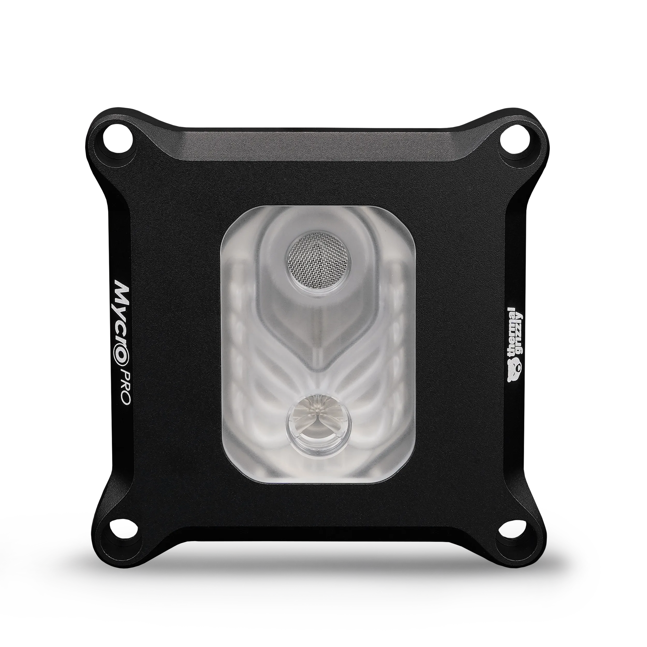 Thermal grizzly mycro pro rgb | intel 1851 | lga1851 in lga1700 | g1/4 | argb | cpu vodni blok 5 Thermal grizzly intel 1851 mycro pro rgb sprednji pogled z integriranim filtrom