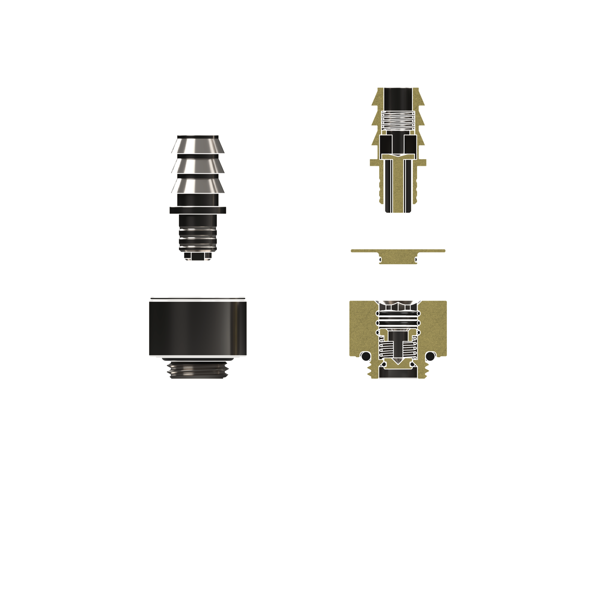 DeltaMate Drain Valve - Gloss Nickel